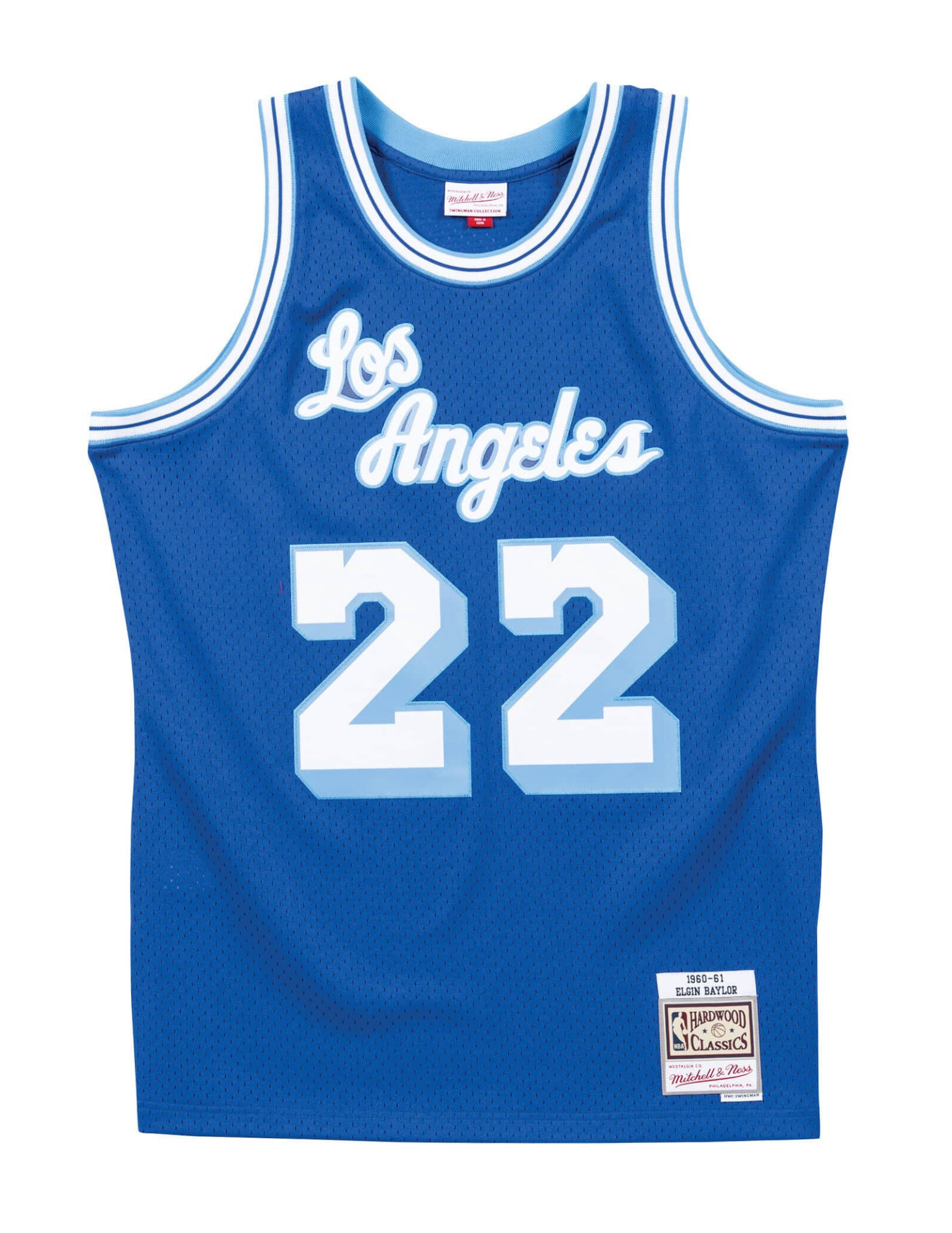 Los Angeles Lakers Elgin Baylor 1960 61 Swingman Jersey Blue The Sport Gallery