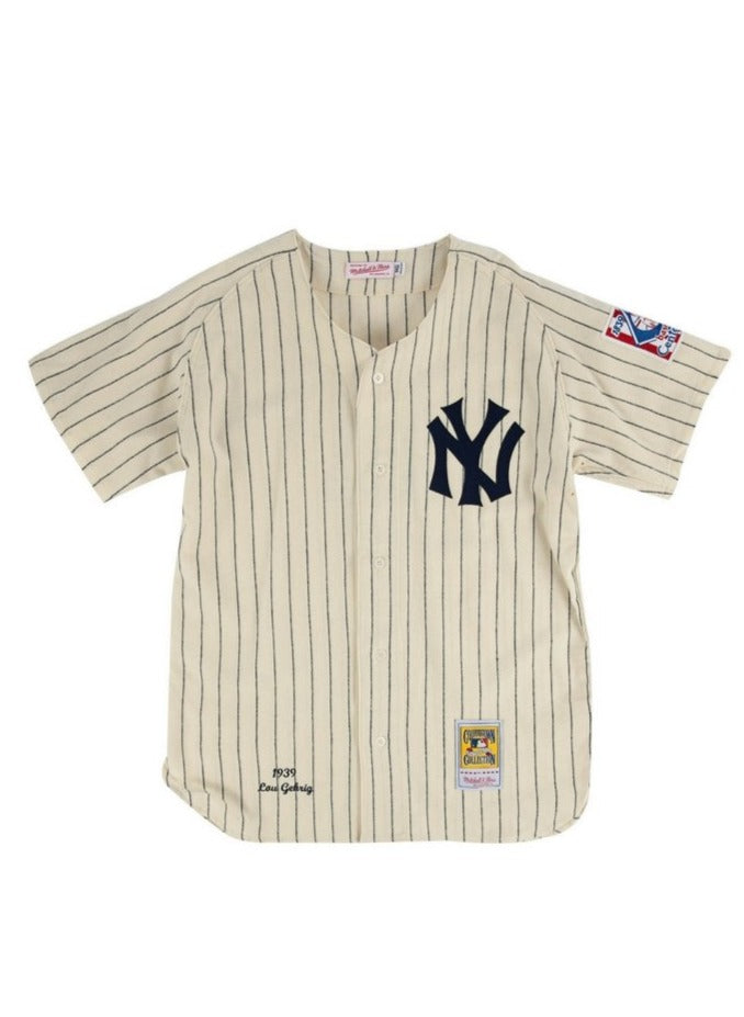 BRAND NEW MITCHELL & NESS 1939 LOU GEHRIG NEW YORK YANKEES JERSEY SIZE LARGE