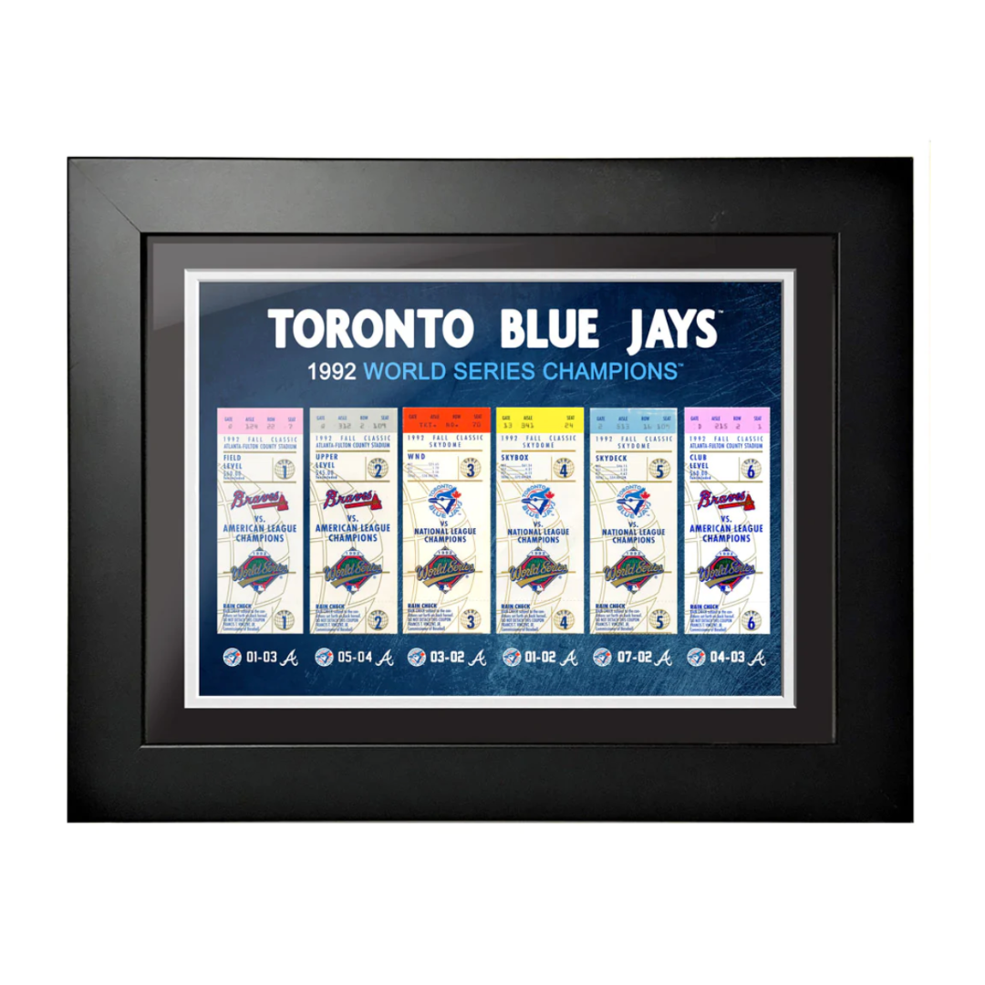 1993 Toronto Blue Jays World Series Champions Framed Front 