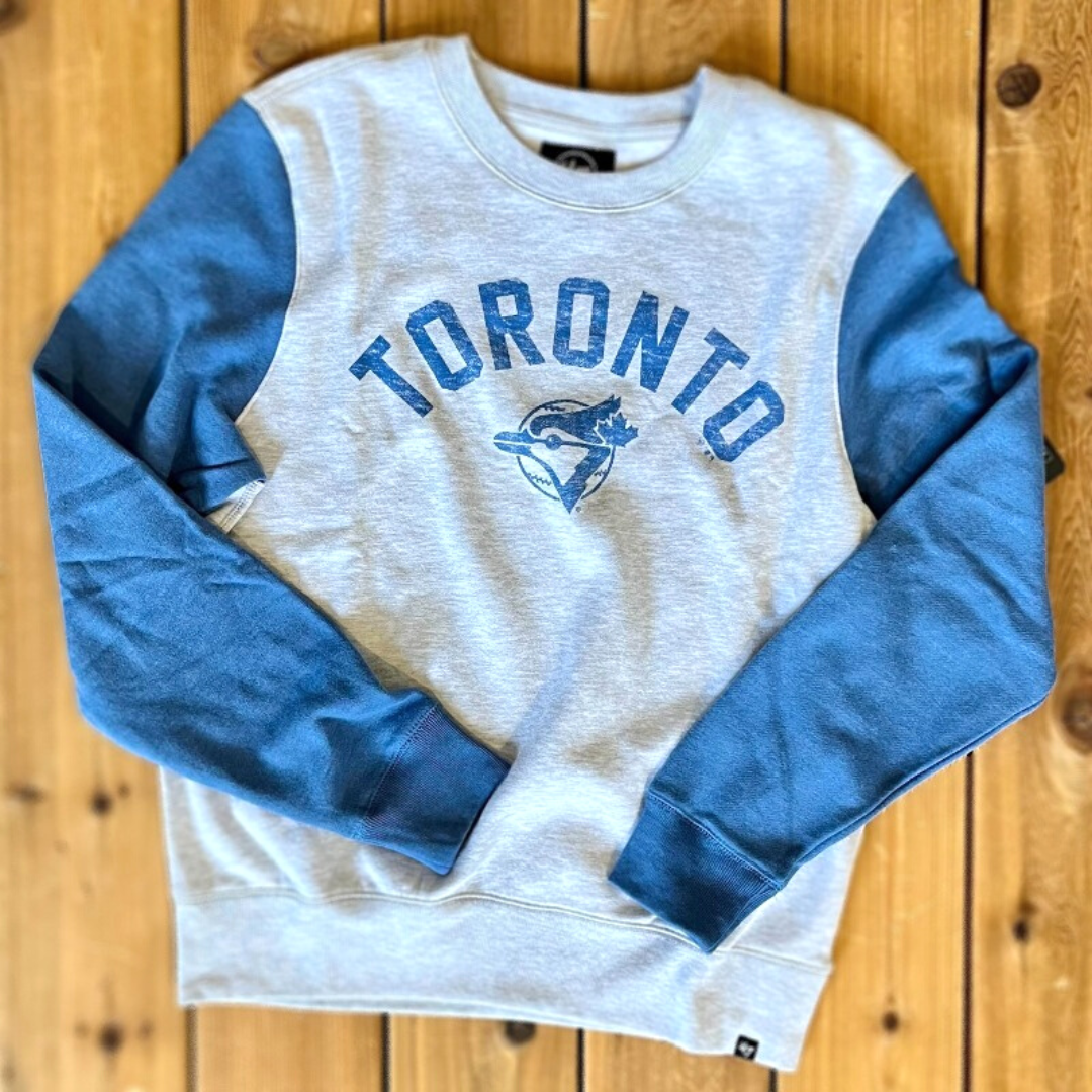Toronto Blue Jays MLB Fells Boulevard Crew Neck Sweater (1977 Logo)
